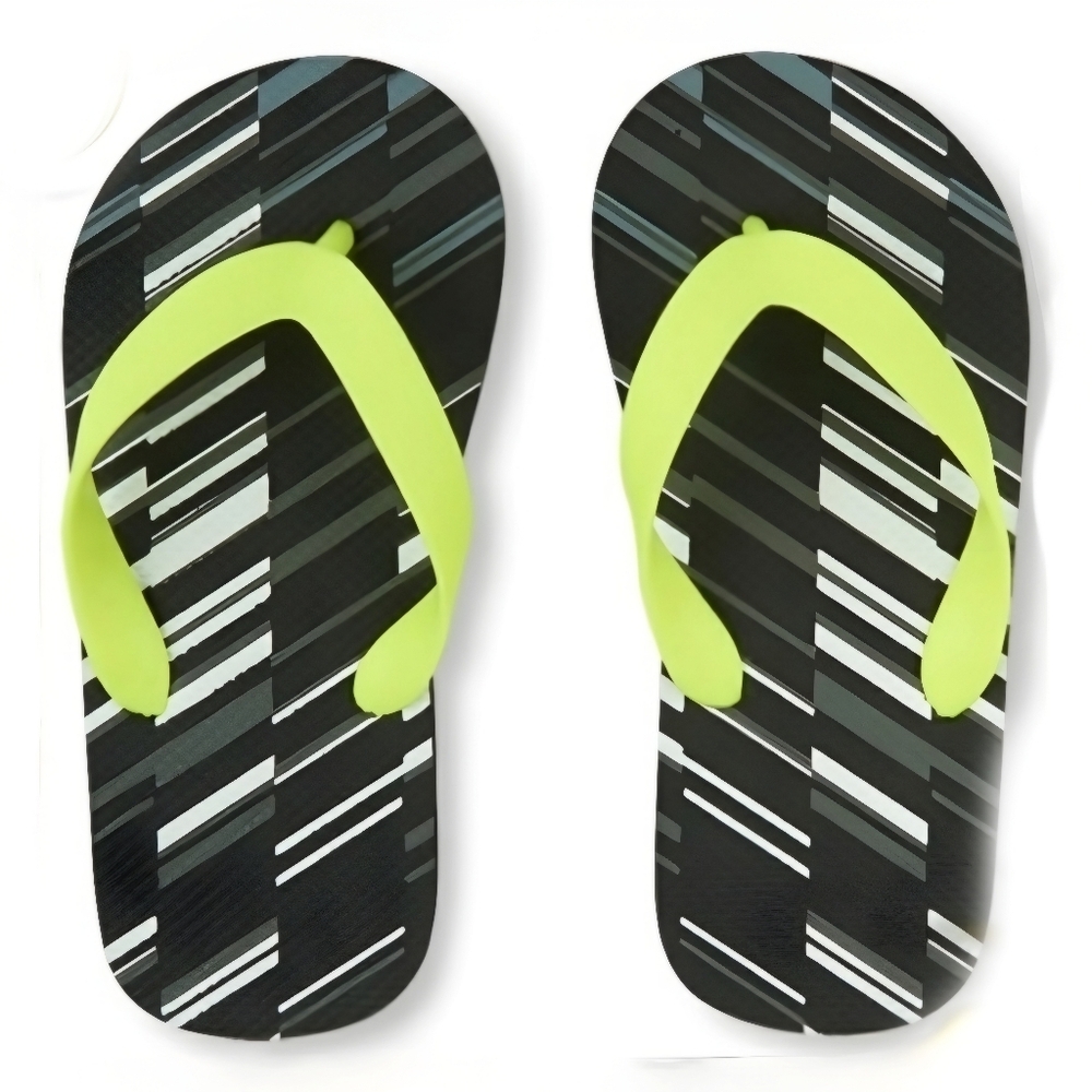 Children’s Place ✦ Blue Pixel Flip Flops ✦ Foam Sandals w/ Strap Toddler 2